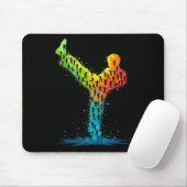 Martial Arts Karate Fighter Mousepad (Mit Mouse)