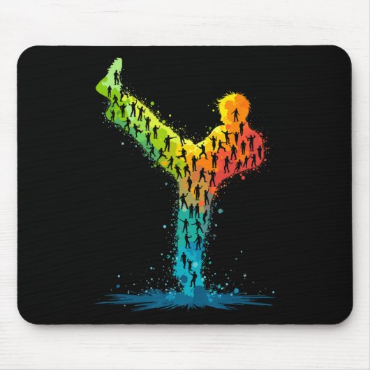 Martial Arts Karate Fighter Mousepad (Vorne)