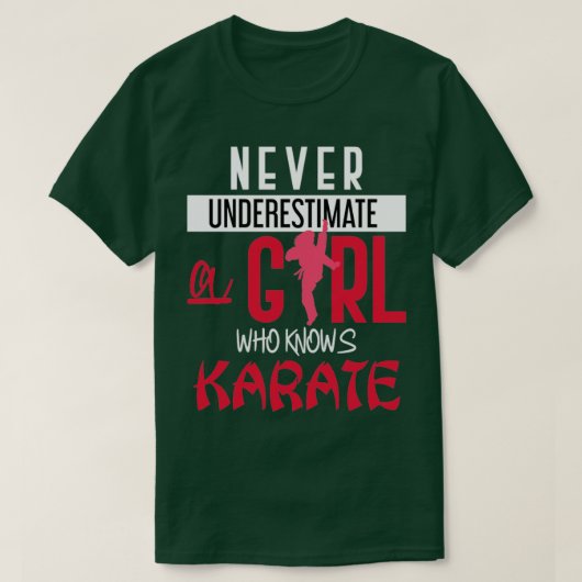 Martial Arts Karate Girl T-Shirt (Design vorne)