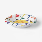 Martial Arts Karate Kinder Party Happy 8. Geburtst Pappteller (Gewinkelt)