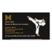 Martial Arts Karate Magnetische Visitenkarte (Vorderseite)