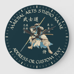 Martial Arts Karate Taekwondo Jiu-jitsu Studio Große Wanduhr