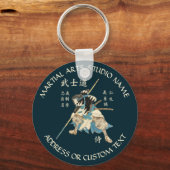 Martial Arts Karate Taekwondo Jiu-jitsu Studio Schlüsselanhänger (Vorderseite)