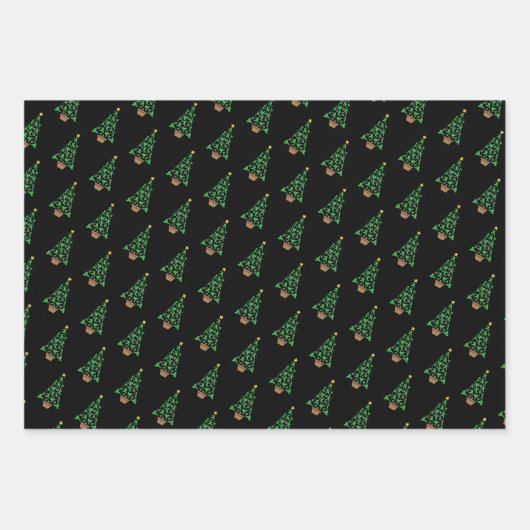 Martial Arts - Mädchen Karate Weihnachtsbaum Geschenkpapier Set (Vorderseite 3)