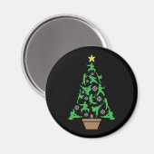 Martial Arts - Mädchen Karate Weihnachtsbaum Magnet (Vorderseite/Rückseite)