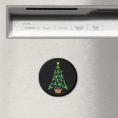 Martial Arts - Mädchen Karate Weihnachtsbaum Magnet (In Situ (Geschirrspüler))