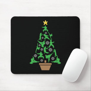 Martial Arts - Mädchen Karate Weihnachtsbaum Mousepad