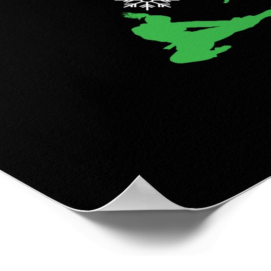 Martial Arts - Mädchen Karate Weihnachtsbaum Poster (Ecke)