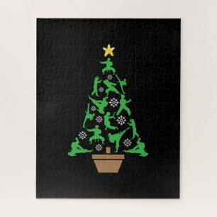 Martial Arts - Mädchen Karate Weihnachtsbaum Puzzle