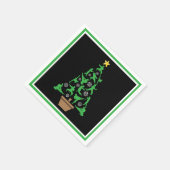 Martial Arts - Mädchen Karate Weihnachtsbaum Serviette (Ecke)