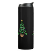 Martial Arts - Mädchen Karate Weihnachtsbaum Thermosbecher (Nach links gedreht)