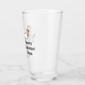 Martial Arts Merry Kick-Mas Weihnachten Glas (Links)