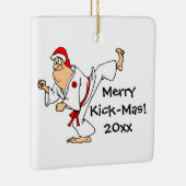 Martial Arts Merry Kick-Mas Weihnachtszeit Keramikornament (Rechts)