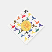 Martial Arts of Japan Karate Party Happy Birthday Serviette (Ecke)