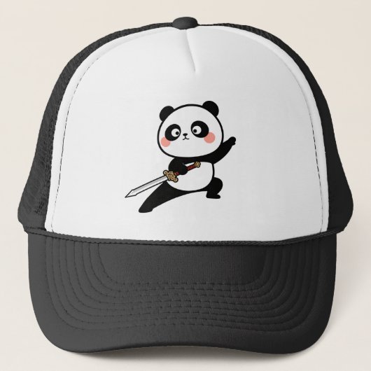 Martial-Arts-Panda-Mütze Truckerkappe (Vorderseite)