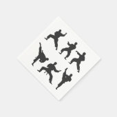 Martial Arts Paper Serviette (Ecke)