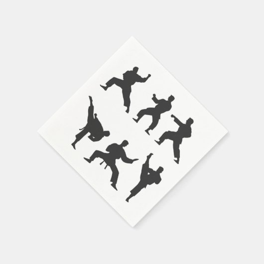 Martial Arts Paper Serviette (Ecke)