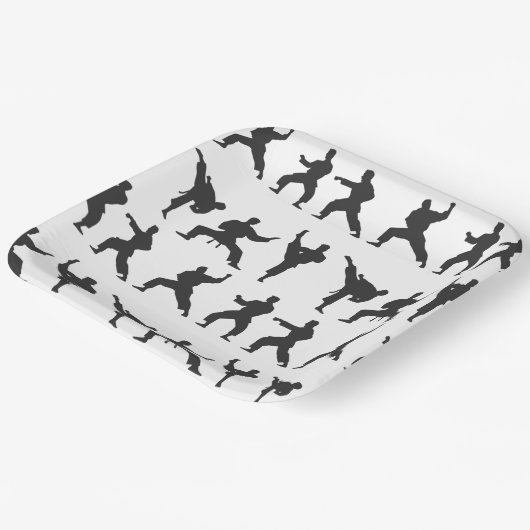 Martial Arts Pappteller (Gewinkelt)