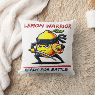 Martial Arts Samurai Lemon Warrior Kissen