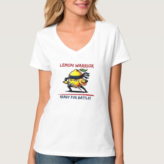 Martial Arts Samurai Lemon Warrior T-Shirt (Vorderseite)