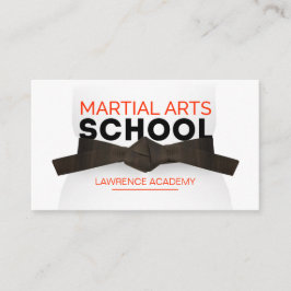 Martial Arts School / Karate dojo Visitenkarte