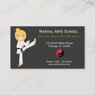 Martial Arts School Visitenkarte