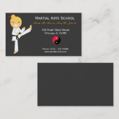 Martial Arts School Visitenkarte (Vorne/Hinten)