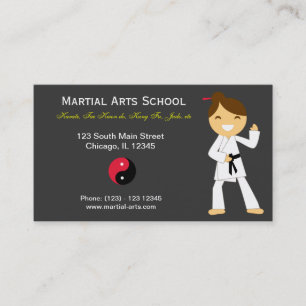 Martial Arts School Visitenkarte