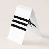 Martial Arts Sensei Black Belt Business Card Visitenkarten (Rückseite)