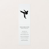 Martial Arts Sensei Black Belt Business Card Visitenkarten (Innenseite Aufgefaltet)