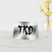 Martial Arts Silver TKD Karte (Gelbe Blume)