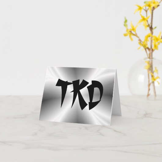 Martial Arts Silver TKD Karte (Gelbe Blume)