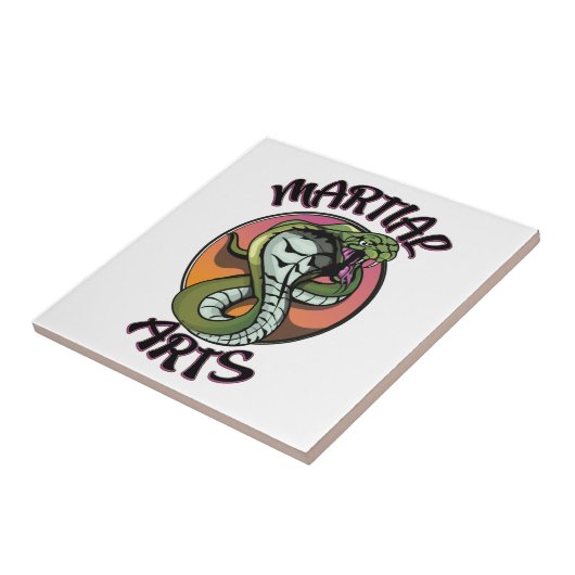 Martial Arts Snake Fliese (Seite)