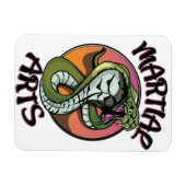 Martial Arts Snake Magnet (Horizontal)