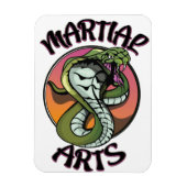 Martial Arts Snake Magnet (Vertikal)