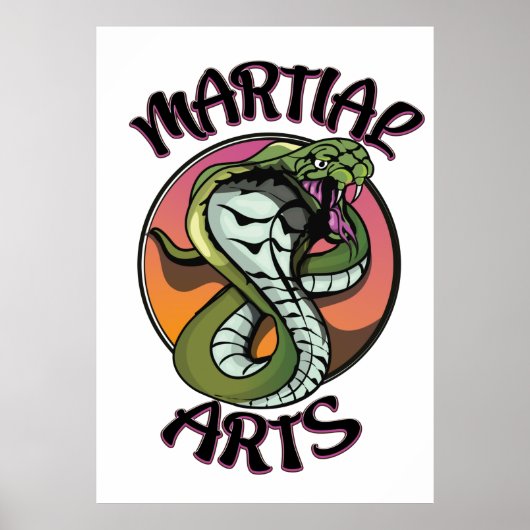 Martial Arts Snake Poster (Vorne)