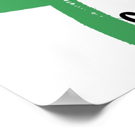 Martial Arts Stolz als grüner Gürtel Poster (Ecke)