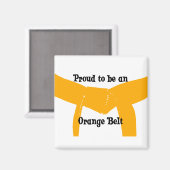 Martial Arts stolz darauf, ein Orange Belt zu sein Magnet (Vorderseite/Rückseite)
