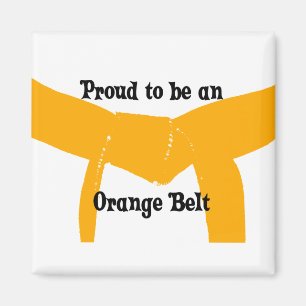 Martial Arts stolz darauf, ein Orange Belt zu sein Magnet