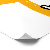 Martial Arts stolz darauf, eine Orange Belt Print Poster (Ecke)