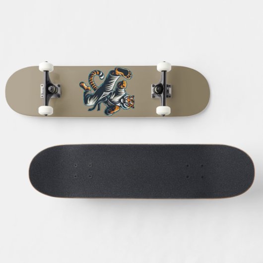 Martial Arts Tiger Skateboard (Horizontal)