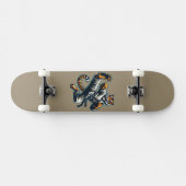 Martial Arts Tiger Skateboard (Horizontal)