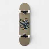 Martial Arts Tiger Skateboard (Vorderseite)