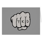 Martial Arts TKD Taekwondo Fist Grau (Vorderseite (Horizontal))