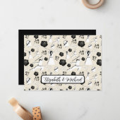 Martial Arts Wedding Note Card Mitteilungskarte (Vorderseite/Rückseite Beispiel)