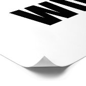 Martial Arts Winners Train Poster (Ecke)