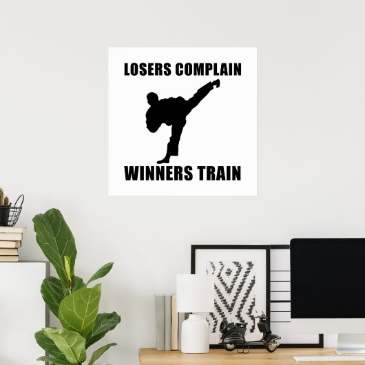 Martial Arts Winners Train Poster (Heimbüro)