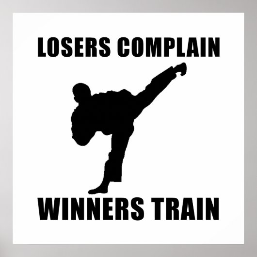 Martial Arts Winners Train Poster (Vorne)