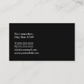 Martial Arts Yin Yang Visitenkarte (Rückseite)