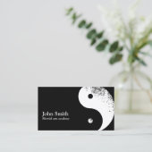 Martial Arts Yin Yang Visitenkarte (Stehend Vorderseite)